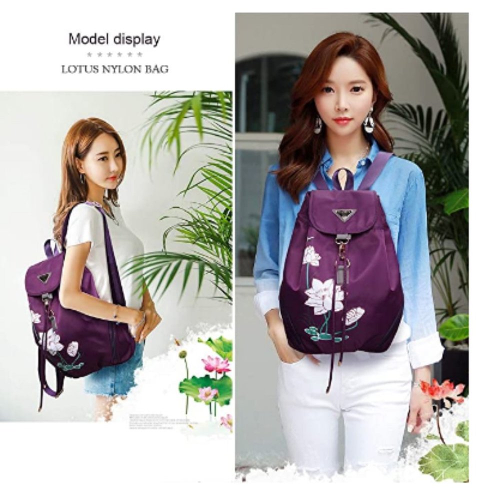 Women Backpacks Purses Vintage Backpack Anti-theft - Picture 7 of 7